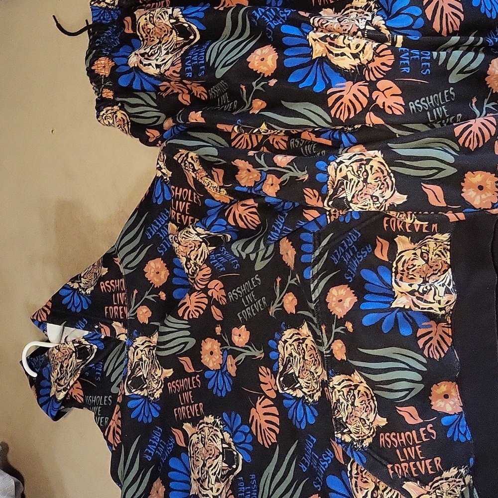 ASSHOLES LIVE FOREVER MATCHINF SWEATSUIT TIGER FLORAL